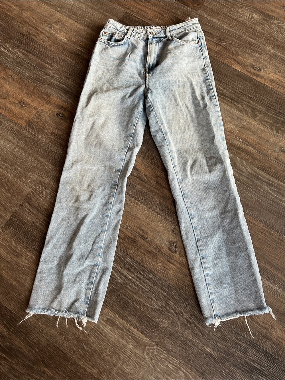 Women’s Zara Light Blue Straight-Leg Women's Jeans Sz 4